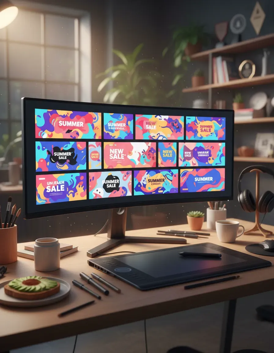 Traditionelt display banner